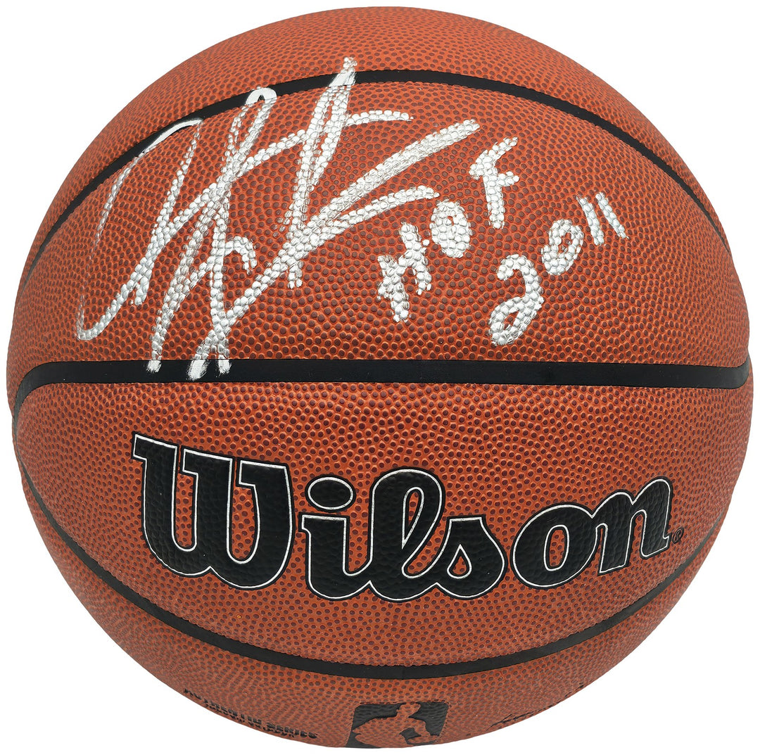 Dennis Rodman Auto Authentic Indoor/Outdoor Basketball Bulls "HOF 2011" Beckett