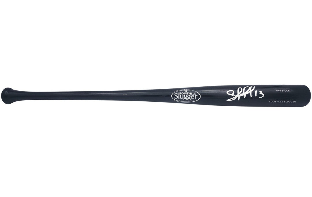 Salvador Perez Signed Black L Slugger Pro Stock Baseball Bat Royals Beckett Wit