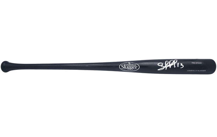 Salvador Perez Signed Black L Slugger Pro Stock Baseball Bat Royals Beckett Wit