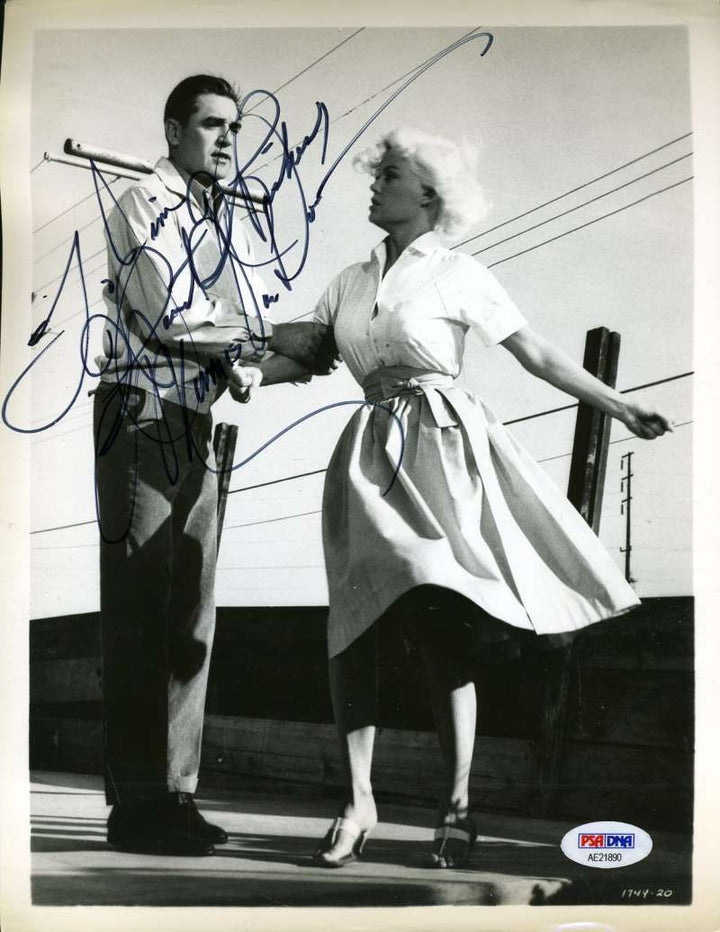 Mamie Van Doren Psa Dna Coa Hand Signed 8x10 Photo Autograph Authenticated