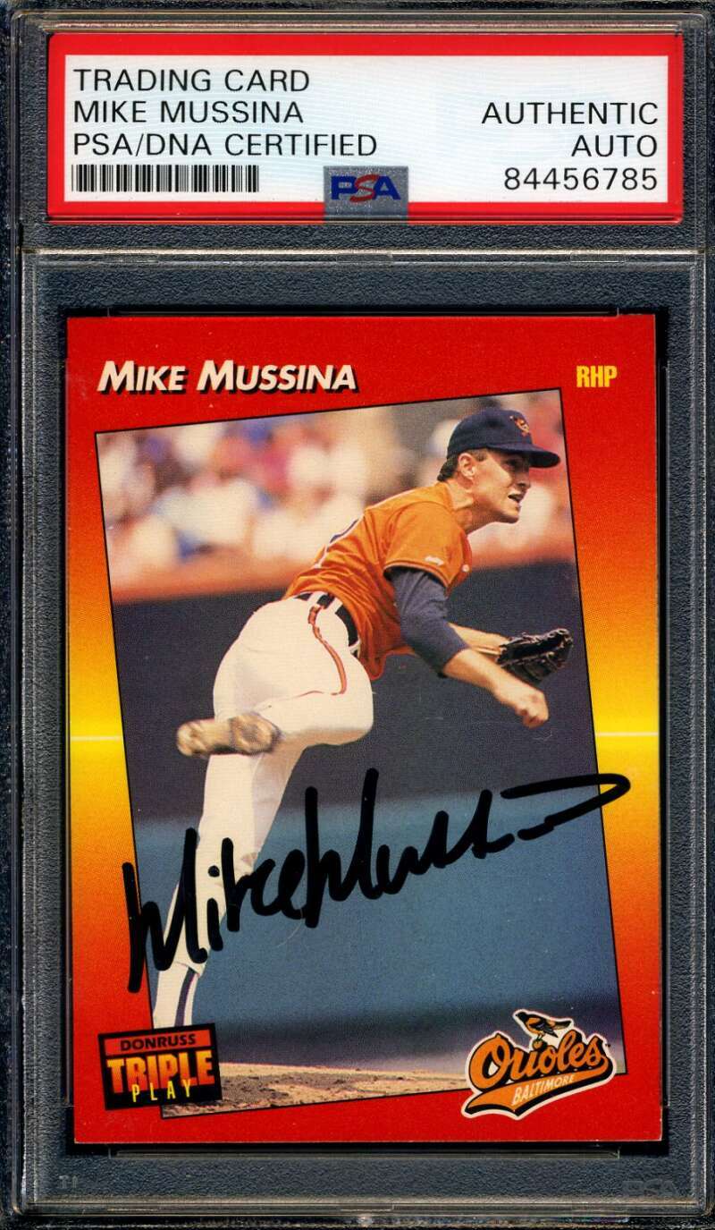 Mike Mussina PSA DNA Signed 1992 Leaf Autograph