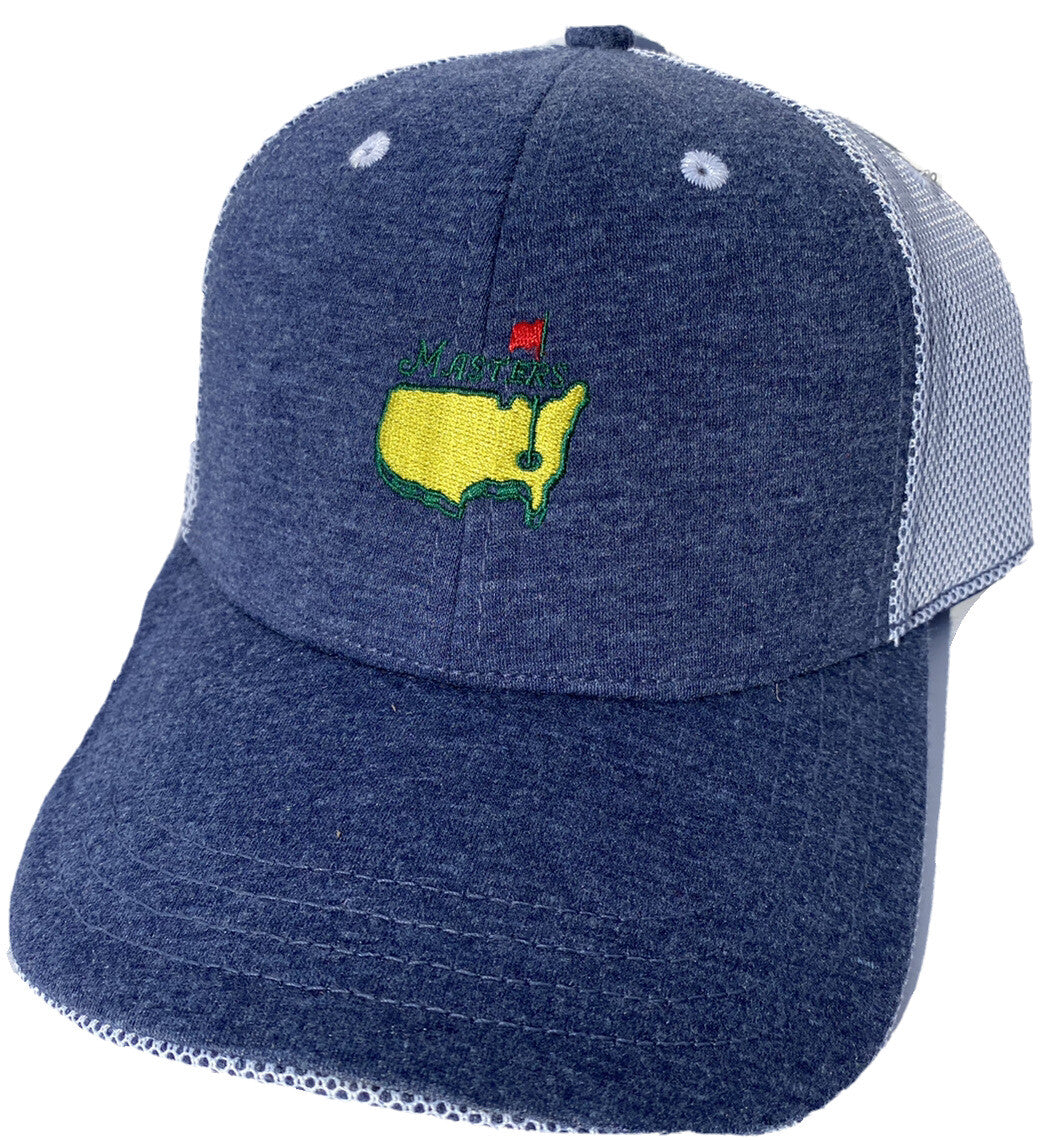 2025 MASTERS HEATHERED NAVY PERFORMANCE MESH BACK HAT AUGUSTA NATIONAL GOLF NEW