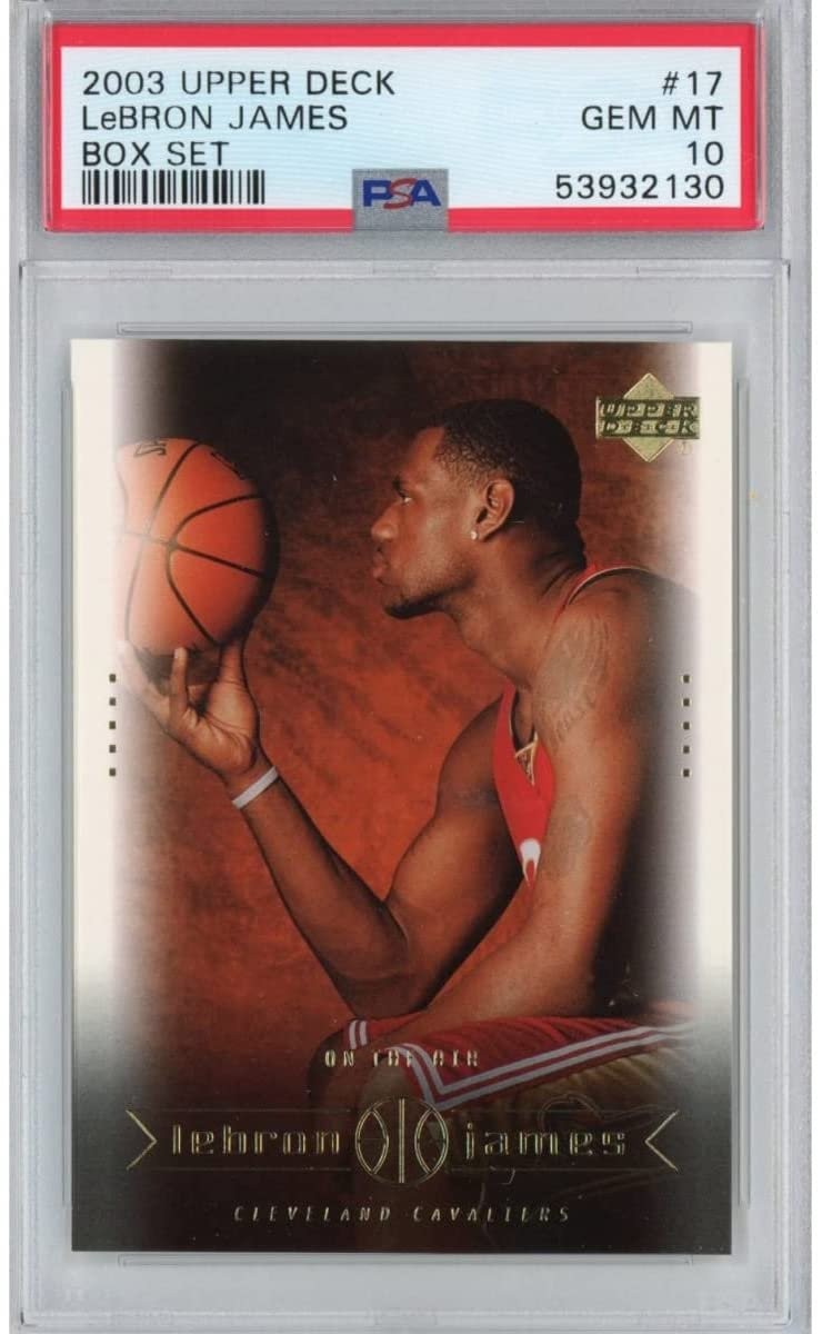 Graded 2003-04 Upper Deck LEBRON JAMES #17 Box Set Rookie Card PSA 10