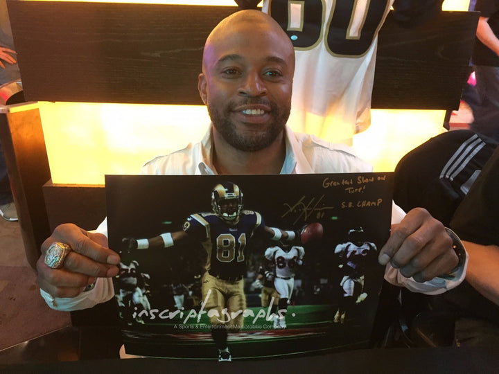 Az-Zahir Hakim Signed 11x14 Photo #D/25 COA Inscriptagraphs Autograph Az Rams