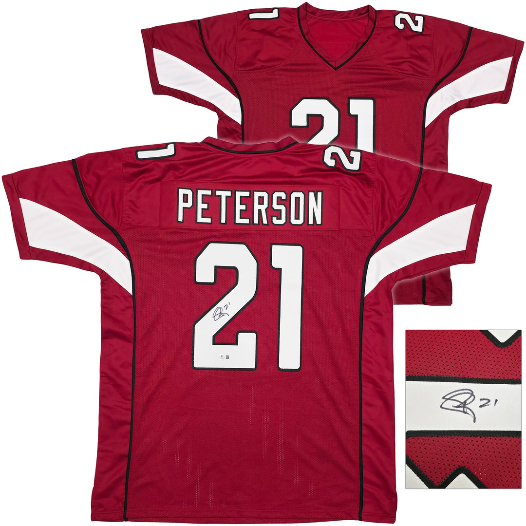 Arizona Cardinals Patrick Peterson Signed Red Jersey Beckett Wit