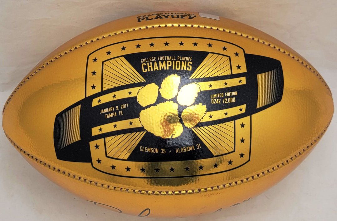 Deshaun Watson Autographed Signed Football Clemson Tigers Beckett BAS #I41475