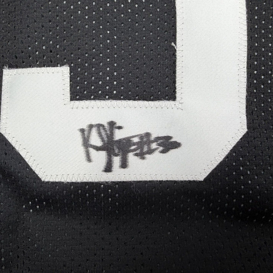 Framed Autographed/Signed Kyle Filipowski 35x39 Utah Black Jersey BAS COA