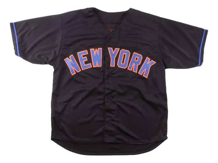 Mark Vientos New York Signed Black Baseball Jersey BAS