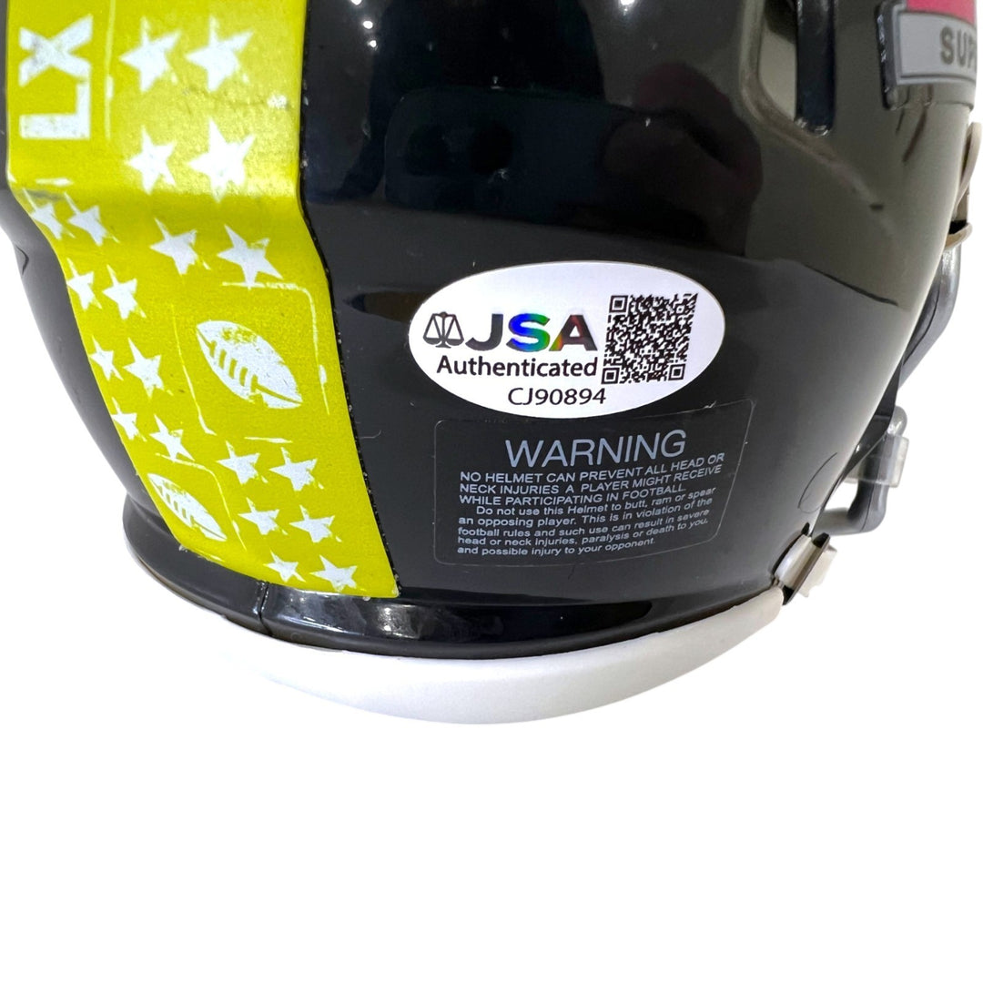 MIKE MACDONALD SIGNED SEATTLE SEAHAWKS SUPER BOWL LX MINI HELMET JSA COA