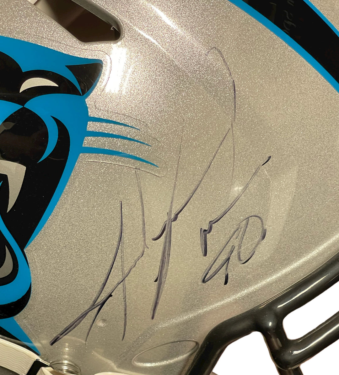 Julius Peppers signed Carolina Panthers OFC Riddell FS Speed Proline Helmet  BAS