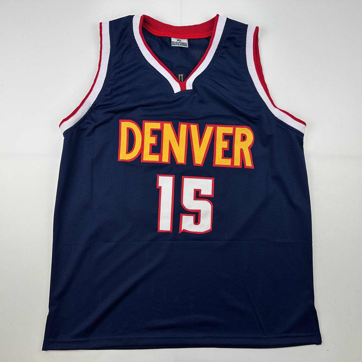 Facsimile Autographed Nikola Jokic Denver Blue Reprint Laser Auto Jersey Mens XL