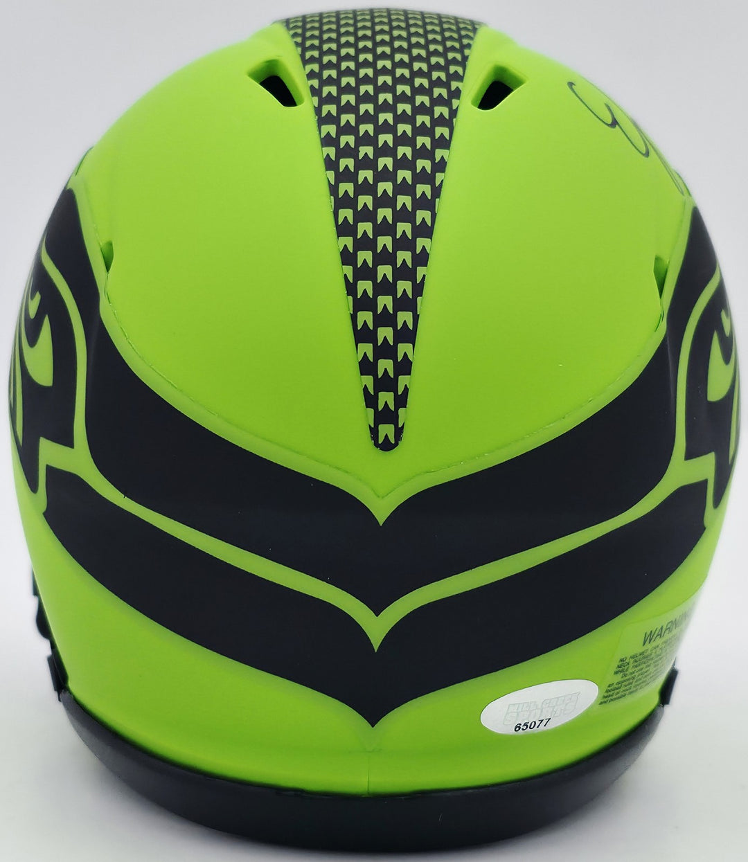 Ernest Jones IV Signed Seattle Seahawks Rave Green Speed Mini Helmet MCS Holo