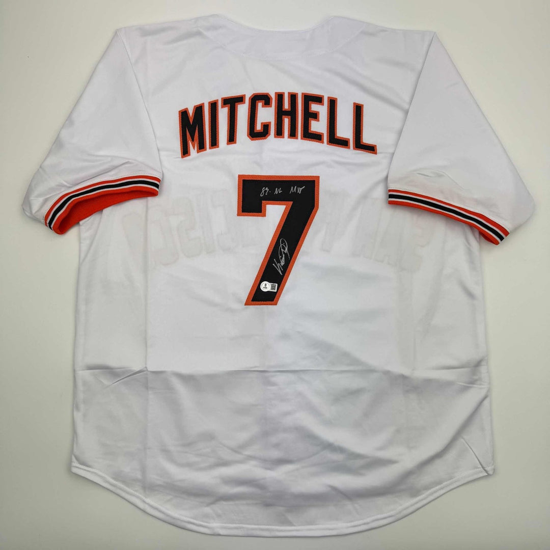 Autographed/Signed Kevin Mitchell "89 MVP" San Francisco White Jersey COA