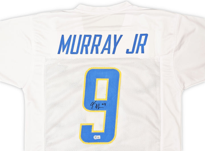 Los Angeles Chargers Kenneth Murray Jr. Signed White Jersey Beckett Wit