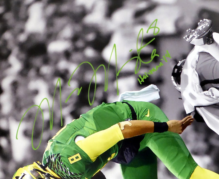 Marcus Mariota Autographed Signed 16x20 Photo Oregon Ducks "Heisman 14" MM Holo