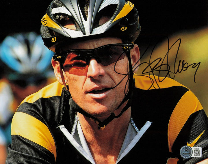 Lance Armstrong Autographed Signed 8x10 Photo Cycling Beckett BAS #AE03890