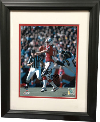 Steve Grogan signed New England Patriots 8X10 Photo Custom Framed