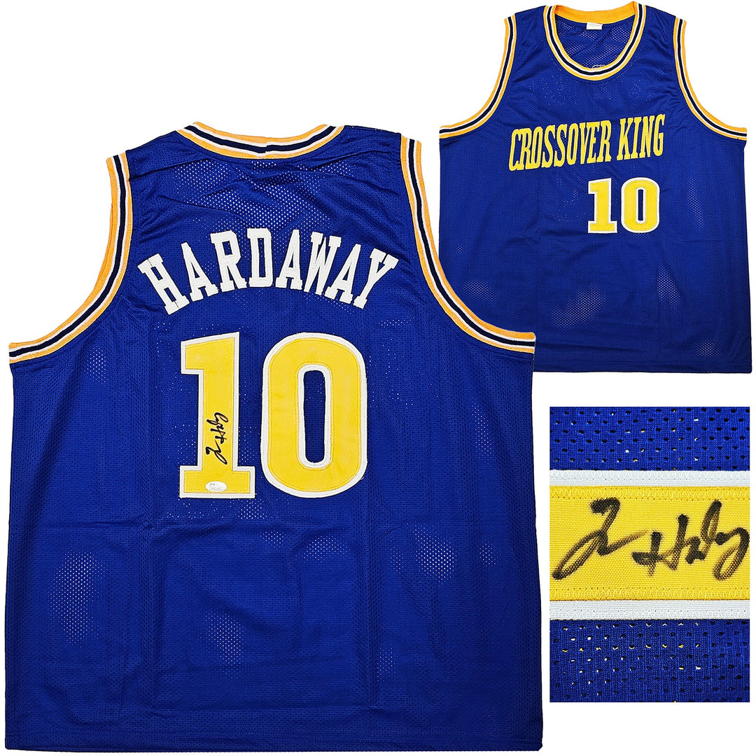 Golden State Warriors Tim Hardaway Autographed Signed Blue Jersey JSA