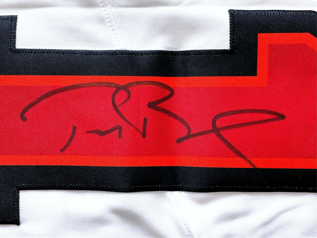 Tom Brady Autographed Tampa Bay Buccaneers Framed White Jersey Fanatics Signed