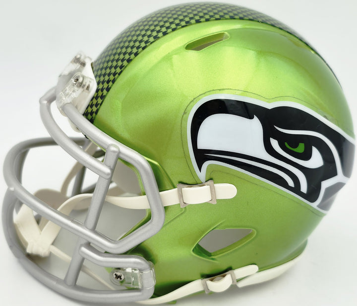 Earl Thomas III Signed Seahawks Flash Green Speed Mini Helmet Beckett Witness