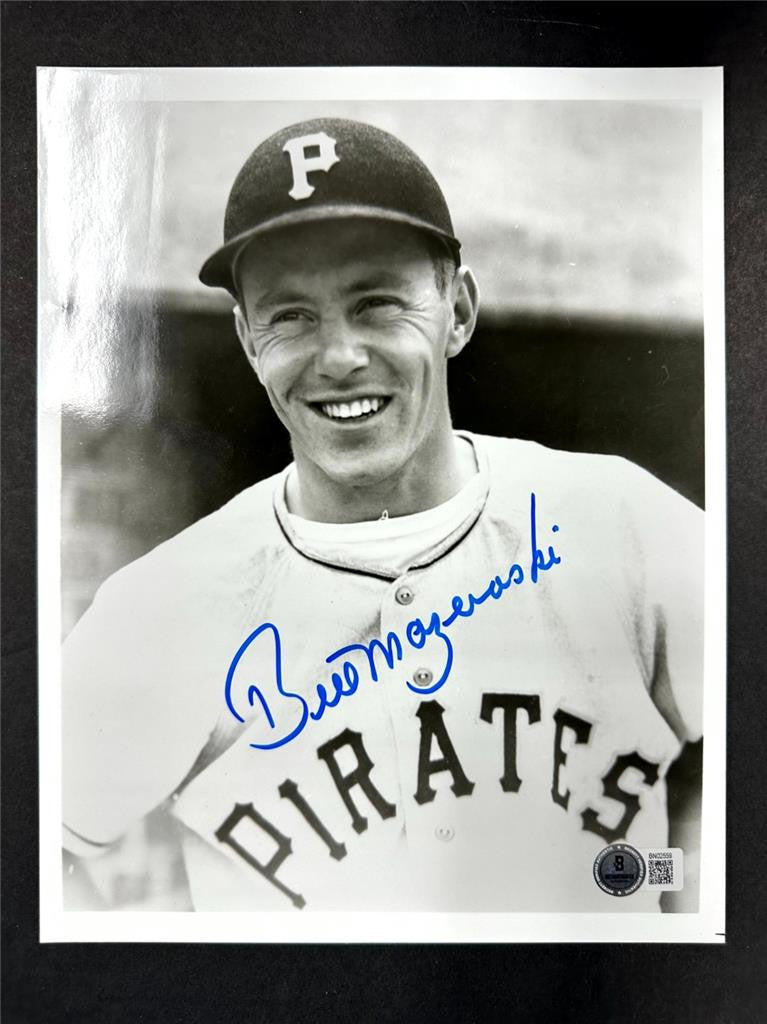 Bill Mazeroski signed Pittsburgh Pirates 8x10 Photo autograph ~ Beckett BAS