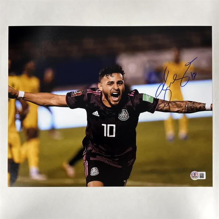 Alexis Vega signed Mexico 11x14 photo autograph Guadalajara ~ Beckett BAS