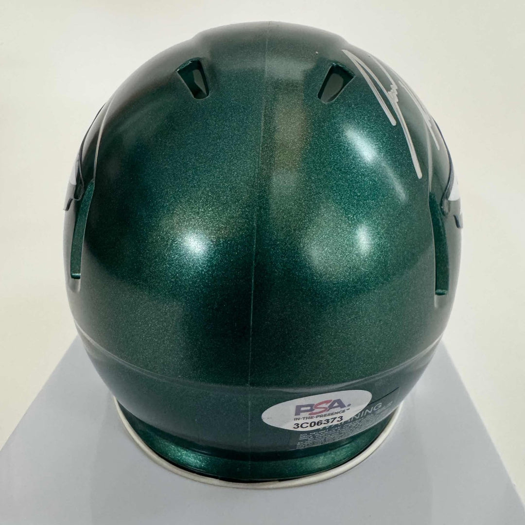 Autographed/Signed Jason Kelce Philadelphia Eagles Mini Helmet PSA COA