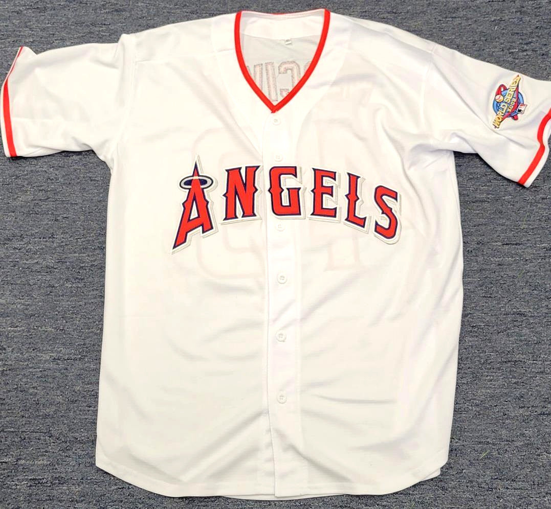 Troy Percival signed 2002 World Series Jersey autograph ~ BAS Beckett Witness
