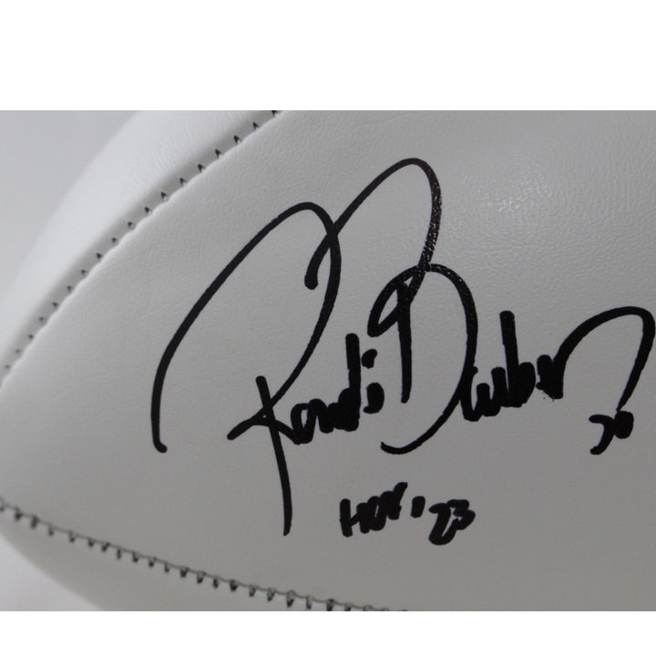 Ronde Barber Autographed Tampa Bay Buccaneers Logo Football Beckett W 55445