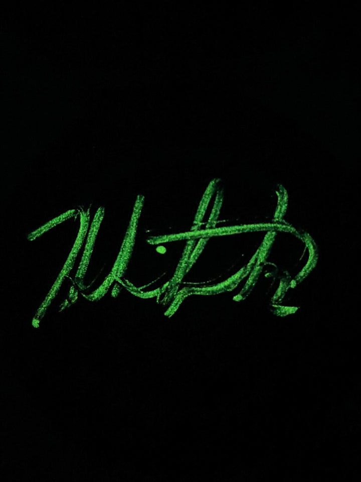 Zach Whitecloud Signed Vegas Golden Knights Retro Glow in the Dark Puck COA IGM