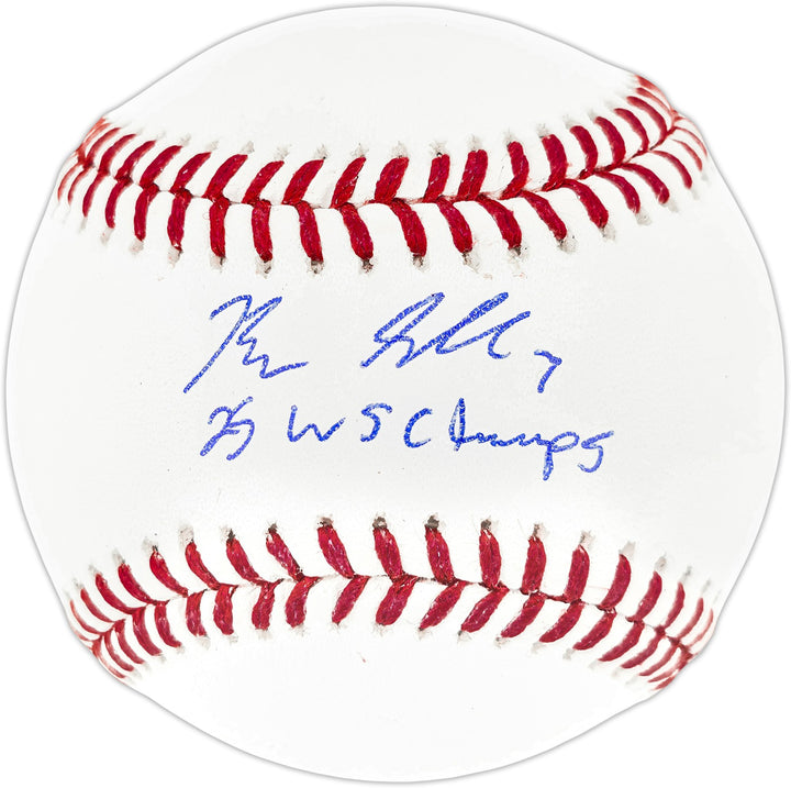 Blake Snell Signed MLB Baseball Los Angeles Dodgers "25 WS Champs" Beckett Wit