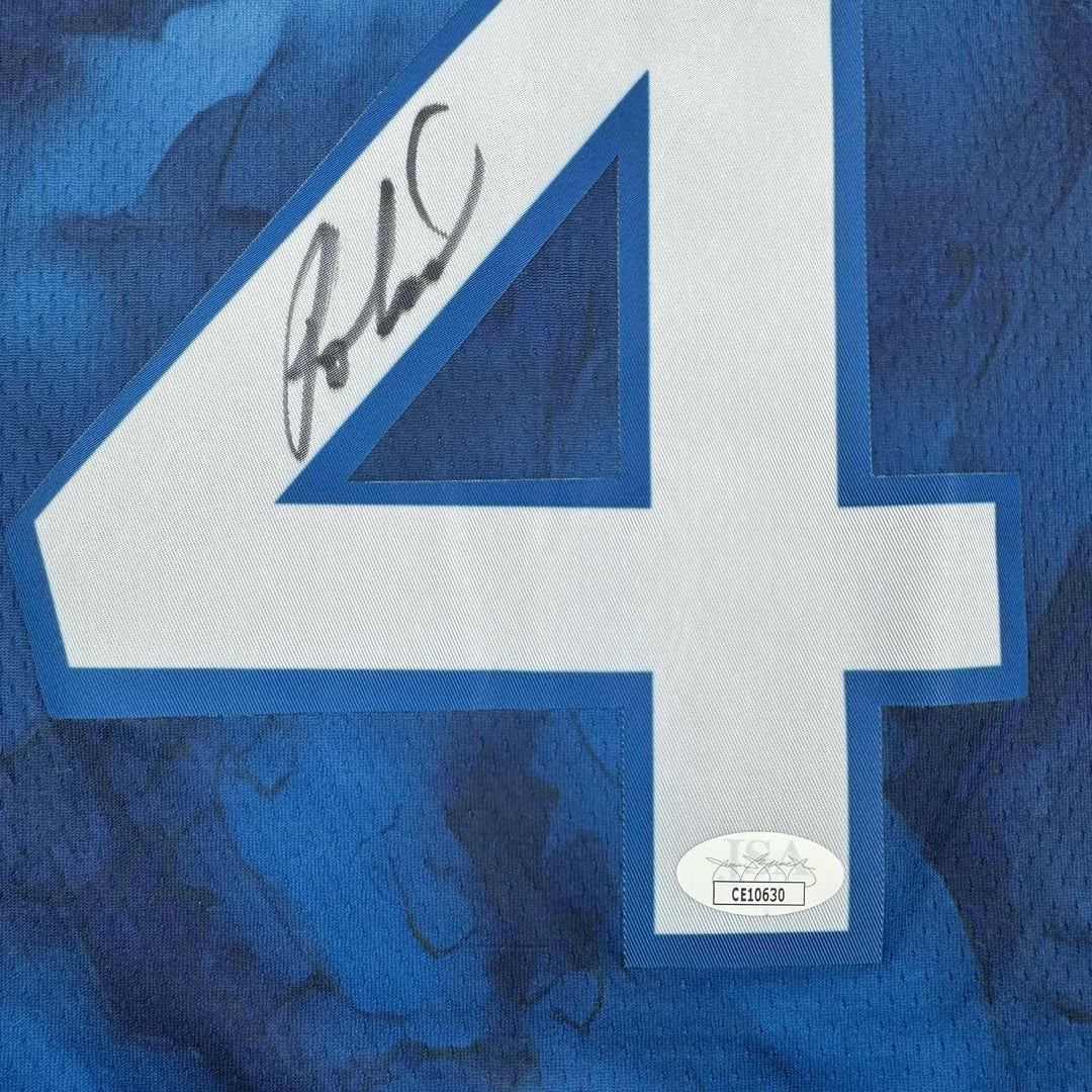 Autographed/Signed Rob Dillingham Minnesota Blue Basketball Jersey JSA COA