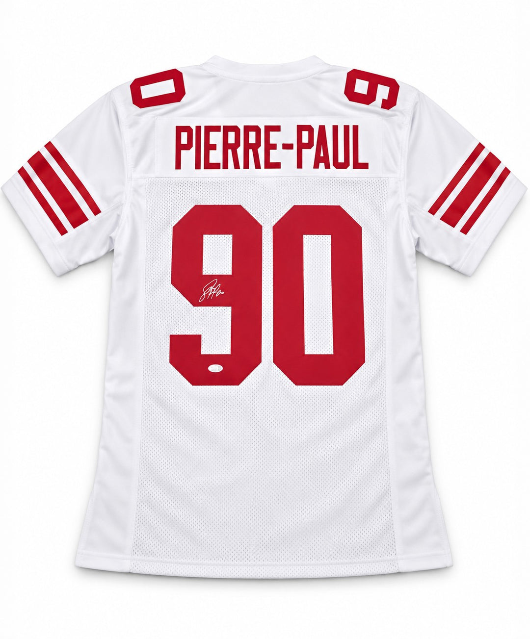 Jason Pierre-Paul Signed Giants White Custom Jersey XL JSA Witness