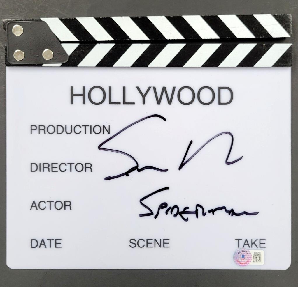 Sam Raimi signed "Spider-Man" Director Clap Board Clapper autograph BAS Beckett