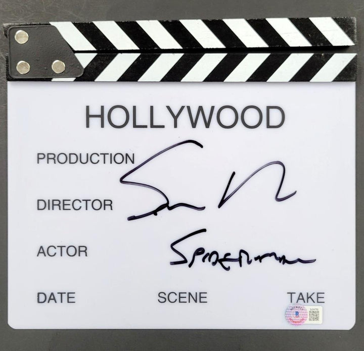 Sam Raimi signed "Spider-Man" Director Clap Board Clapper autograph BAS Beckett