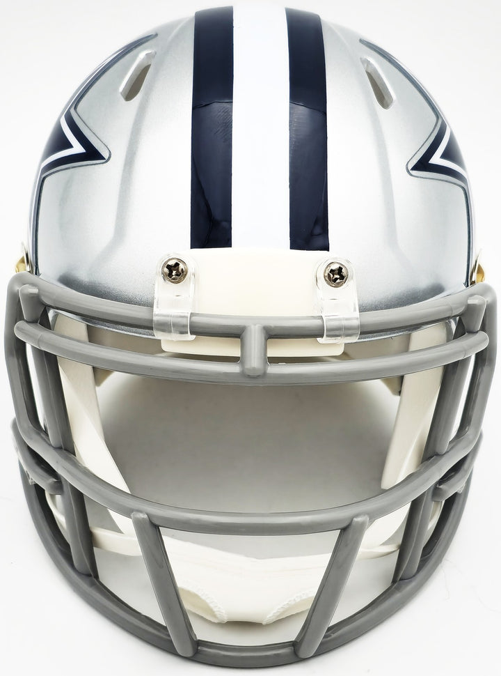 Dez Bryant Signed Dallas Cowboys Silver Speed Mini Helmet Beckett Witness