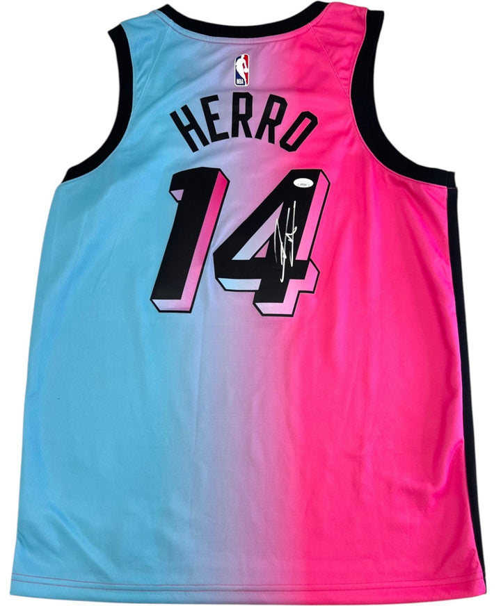 TYLER HERRO SIGNED MIAMI HEAT NIKE VICE VERSA SWINGMAN BASKETBALL JERSEY JSA