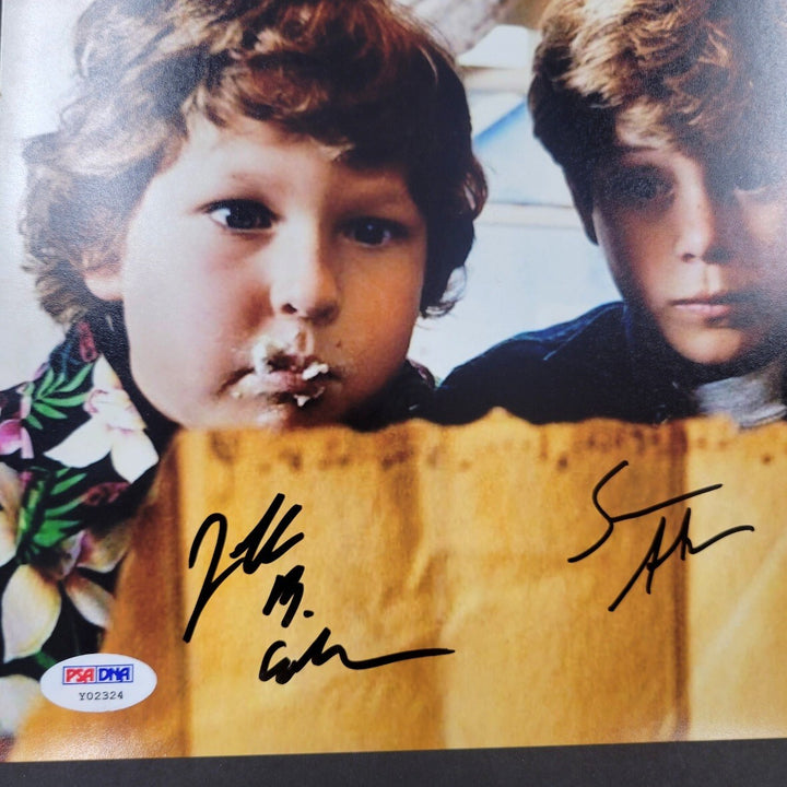 The Goonies cast signed 11x14 photo PSA/DNA COA Jeff Cohen Astin Feldman Ke Quan