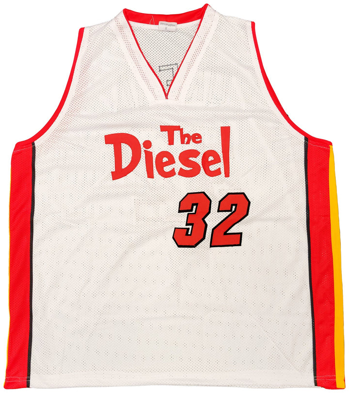 Miami Heat Shaquille Shaq O'Neal Signed White Jersey The Diesel Beckett