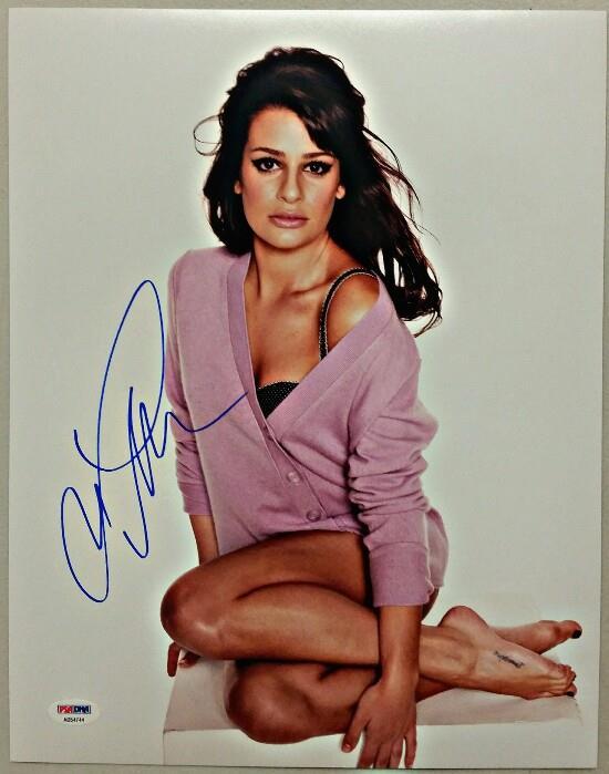 Lea Michele Autograph GLEE SCREAM QUEENS Signed 11x14 Photo PSA/DNA COA #6