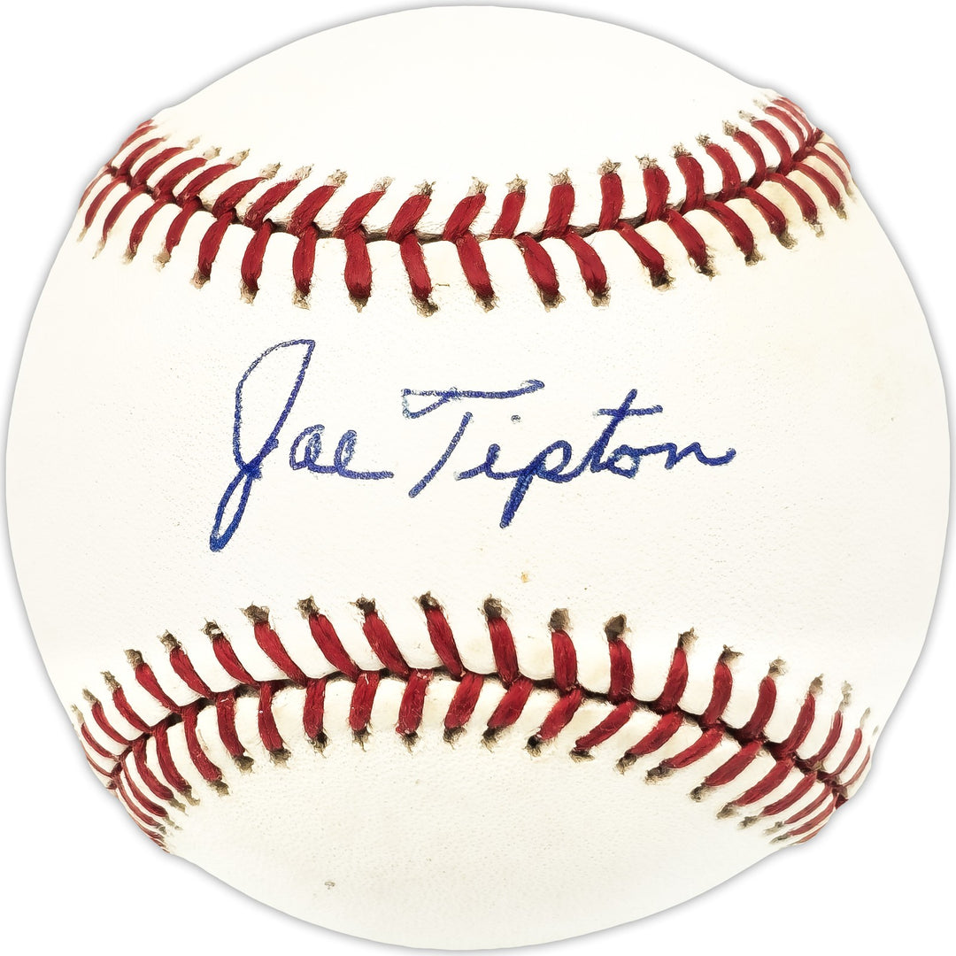 Joe Tipton Signed AL Baseball Cleveland Indians, White Sox Beckett #BN13188