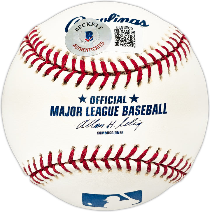 Boots Day Autographed Official MLB Baseball Montreal Expos Beckett QR #BL93569