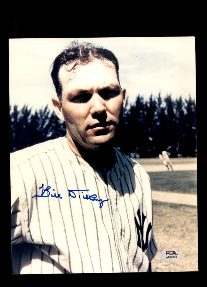 Bill Dickey PSA DNA Signed 8x10 Photo Autographed Yankees