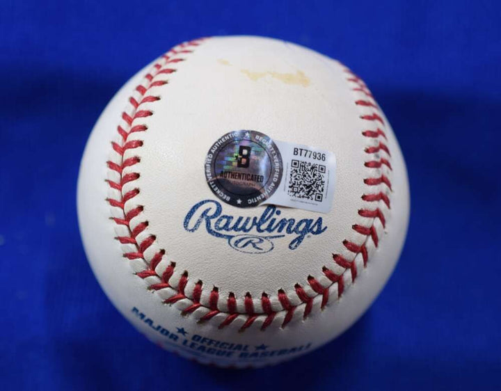 Tino Martinez Beckett BAS Autograph Major League OML Signed Baseball