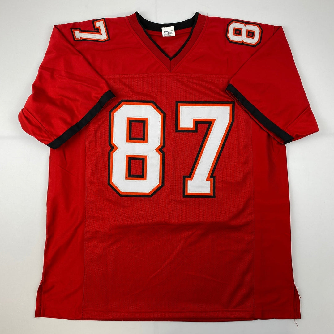 Facsimile Autographed Rob Gronk Gronkowski Tampa Bay Red Jersey Size Men's XL
