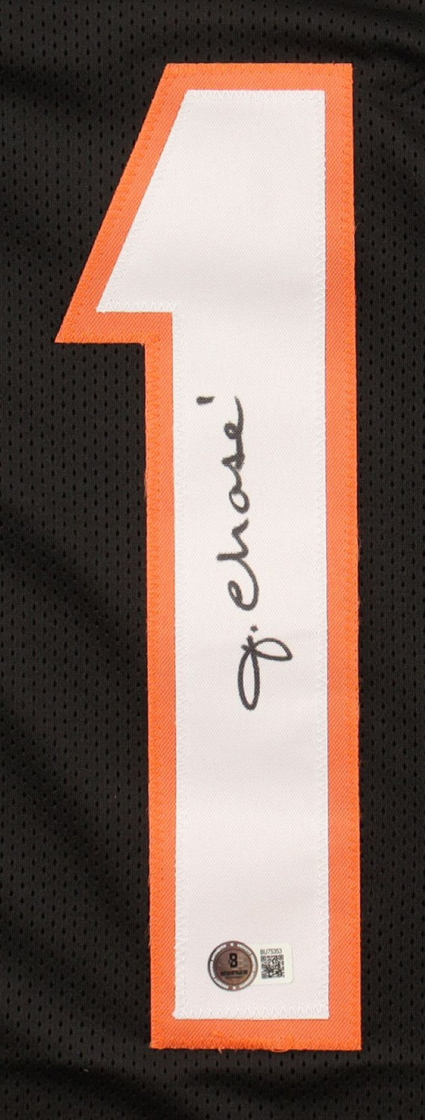 Ja'Marr Chase Cincinnati Signed Black Pro-Cut Football Jersey BAS