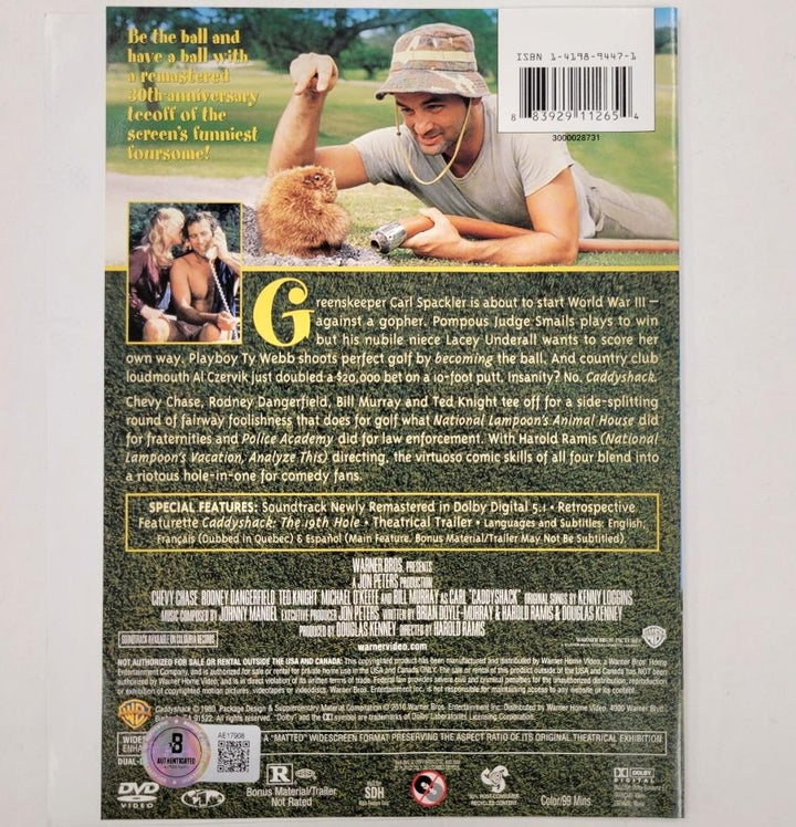Bill Murray signed Caddyshack DVD Cover autograph ~ Beckett BAS