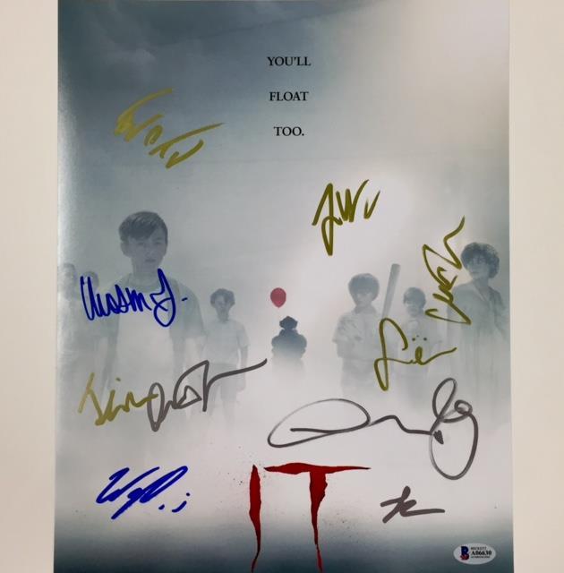 IT Movie Cast x10 Signed 11x14 Photo ~ BAS Beckett COA w/ MUSCHIETTI & LIEBERHER