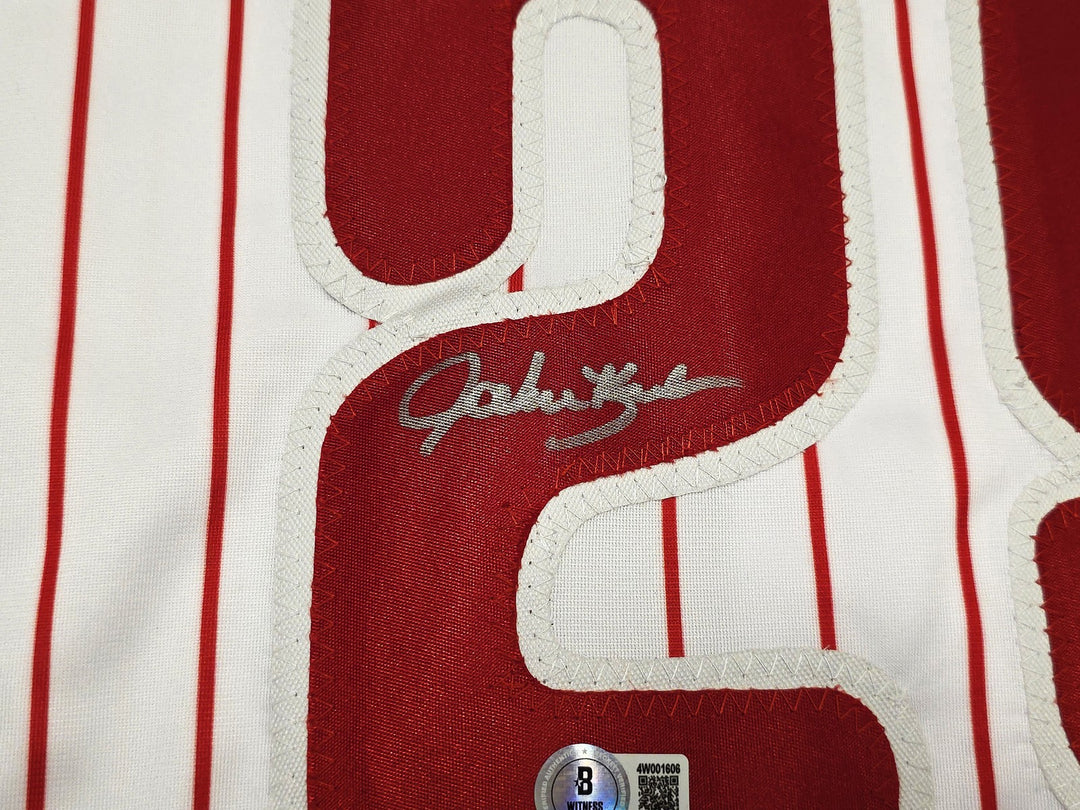 Philadelphia Phillies John Kruk Signed White Jersey Beckett BAS