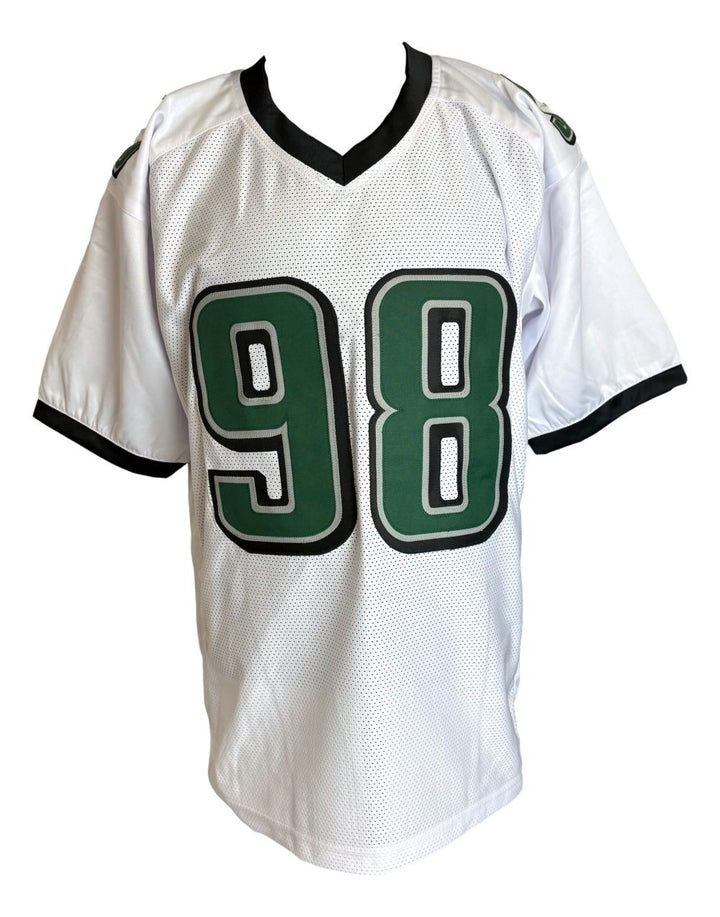 Jalen Carter Philadelphia Signed White Football Jersey JSA QR Hologram